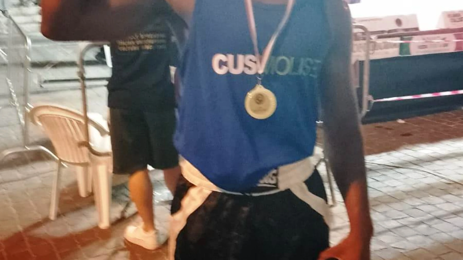 Boxe sotto le stelle, Bourama Sangare(Cus Molise) vince la sua gara